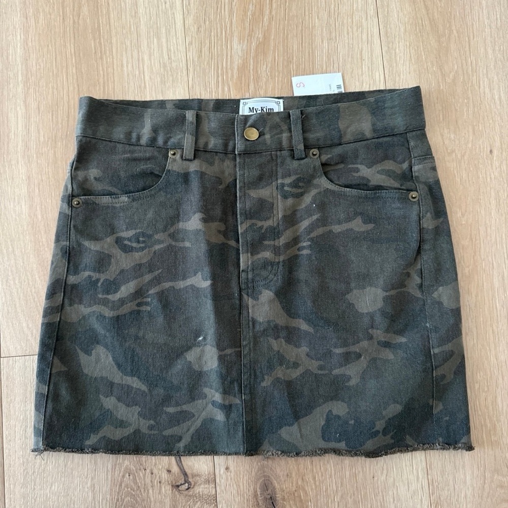 NWT Camo Mini Skirt